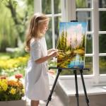 Adjustable Folding Aluminum Art Easel for Painting