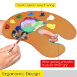 MEEDEN Ergonomic Wooden Painting Palette with Thumb Hole
