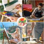 Set of 3 Wooden Oval Paint Palettes