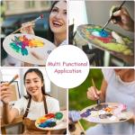 Wooden Paint Palette Set for Acrylics and Watercolors