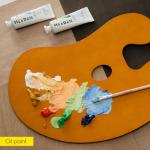 MEEDEN Ergonomic Wooden Painting Palette with Thumb Hole