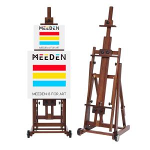 MEEDEN Adjustable Beech Wood Studio H-Frame Easel