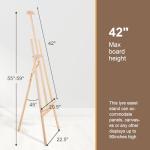 Adjustable Wooden Easel Stand for Painting