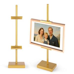 Adjustable Gold Tabletop Easel for Picture Frames