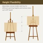 Beech Wood Adjustable Art Easel with Tray