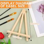 9-Inch Wood Easels - Portable Tripod Easels Pack