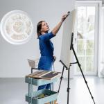 Adjustable Folding Aluminum Art Easel for Painting