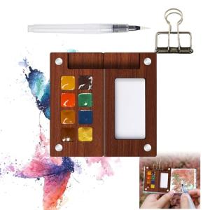 Travel Mini Watercolor Paint Palette Set