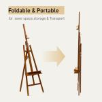 Beech Wood Adjustable Art Easel with Tray