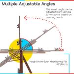 MEEDEN Adjustable Beech Wood Studio H-Frame Easel