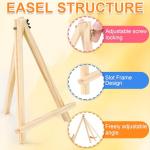 9-Inch Wood Easels - Portable Tripod Easels Pack