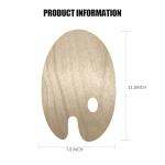 4-Piece Wooden Artist Paint Palette Set