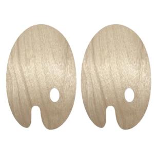 Wooden Paint Palettes - Set of 2