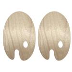 Wooden Paint Palettes - Set of 2