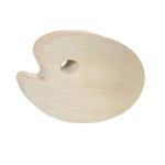 12 Pack Unfinished Oval Wood Painting Palettes