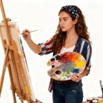 4-Piece Wooden Artist Paint Palette Set