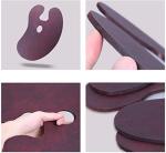 Large Walnut Kidney Shaped Paint Palette 20x16 Inch