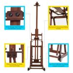 MEEDEN Adjustable Beech Wood Studio H-Frame Easel