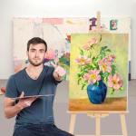 Adjustable Wooden Easel Stand for Painting