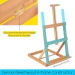 MEEDEN Heavy-Duty H-Frame Wooden Table Easel