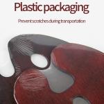 Large Walnut Kidney Shaped Paint Palette 20x16 Inch