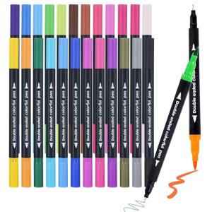 24-Color Dual-Tip Art Marker Set