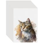 100PCS Cold Press Watercolor Paper Pad Sheets