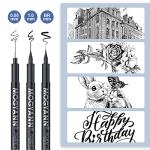 Mogyann Waterproof Black Drawing Pens - 12 Sizes