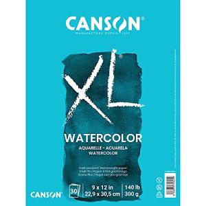 Canson XL Watercolor Pad, 30 Sheets, 9x12 inch