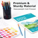 Hapikalor 9"x12" Watercolor Paper Pad, 140lb