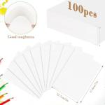 100PCS Cold Press Watercolor Paper Pad Sheets