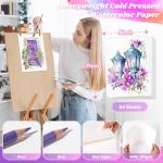 64 Sheets 5"x7" Watercolor Paper for Artists