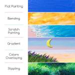 MEEDEN 72 Vibrant Soft Oil Pastels Set