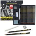 MARTCOLOR 20-Piece Drawing Pencil Set