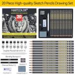 MARTCOLOR 20-Piece Drawing Pencil Set
