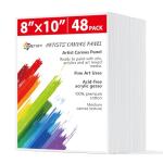 48 Pack Canvas Boards - 8x10 Gesso Primed