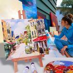 Artkey 12-Pack 8x10 Inch Cotton Canvas Panels