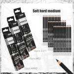 Geyoga 36-Piece Charcoal Pencil Set for Artists