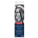 Derwent Charcoal Pencils in Metal Tin, 6 Pack