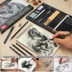 Brusarth Charcoal Drawing Pencil Set of 26