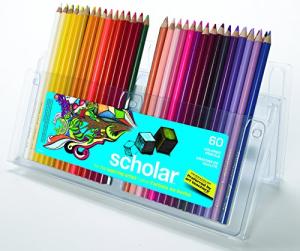 Prismacolor Scholar Colored Pencils - 60 Vibrant Colors