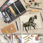 Brusarth Charcoal Drawing Pencil Set of 26