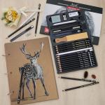 Brusarth Charcoal Drawing Pencil Set of 26