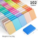 102 Colors of Oven Bake Polymer Clay Set
