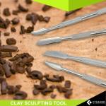 CYNAMED Stainless Steel Spatula Sculpting Tool Set