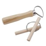 8-Piece Pottery Tool Set with Wooden Sculpting Tools