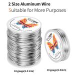 18 Gauge Aluminum Wire - 328 Feet for Crafts