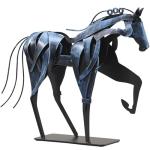 Hand-Painted Metal Horse Statue - Unique Decor