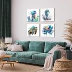 Colorful Coastal Beach Wall Art for Kids