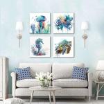 Colorful Coastal Beach Wall Art for Kids